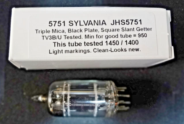 Lot De 3 Tubes 5751 Sylvania – Années 1960, Getter Solide, Tiges Cuivre