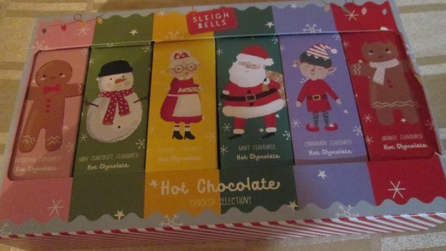 HOT CHOCOLATE CRACKER Selection Flavored Chocolate Pk 7 Cocoa Tree Xmas - View #2