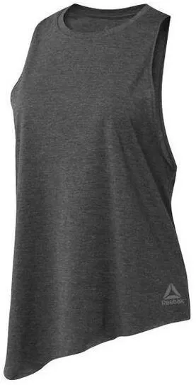 Womens Reebok Sleeveless Vest Tank Sleeveless Top - Gym Training Fitness - Grey