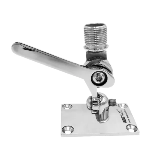 radio marine de bateau en acier inoxydable vhf antenne réglable ratchet base