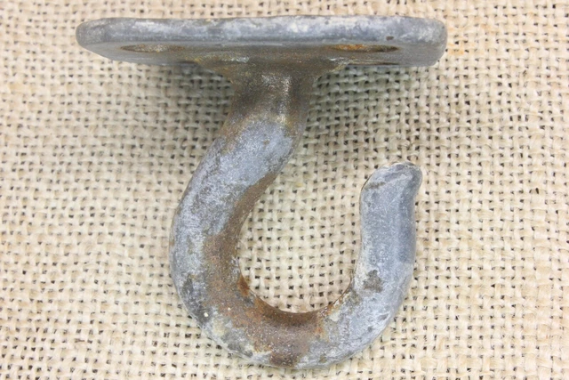 Old Plant Wall Hook Porch Ceiling Barn Hanger Rustic Vintage Cast Iron 2 X 2” 2