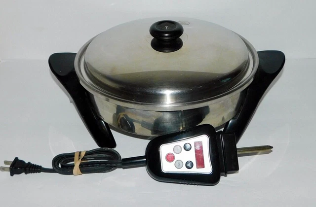 Saladmaster Electric Skillet k7356 With MP5 AC Adapter Not Working Parts Repair Saladmaster Electric Skillet k7356 With MP5 AC Adapter Not Working Parts Repair