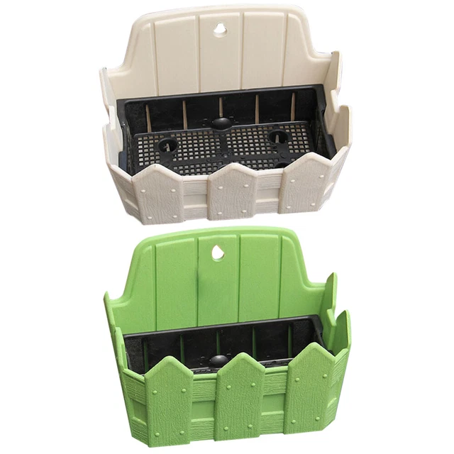 2 Pcs Wall Flower Outdoor Pots House Plants Indoors Live Flowerpot
