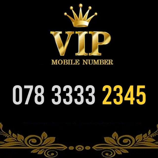 Gold Vip Memorable Phone Number Easy To Remember Mobile Business Simcard - 2345