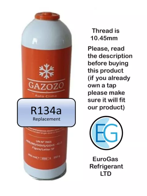 R134a Car Aircon Refill Regas Air Conditioning Top up 350g