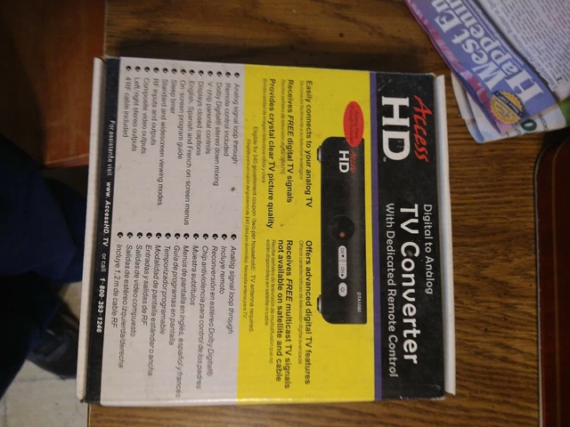 Access HD Digital To Analog TV Converter With Remote Control DTA1010D