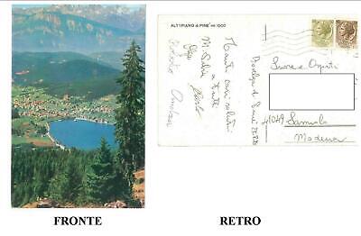 CARTOLINA COLORI TRENTINO ALTO ADIGE RONCHI MALGA PASSERELLA MOENA DOLOM 