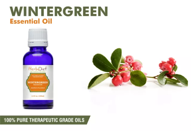 Wintergreen Essential Oil 100% Pure Natural Aromatherapy Therapeutic Grade Oils