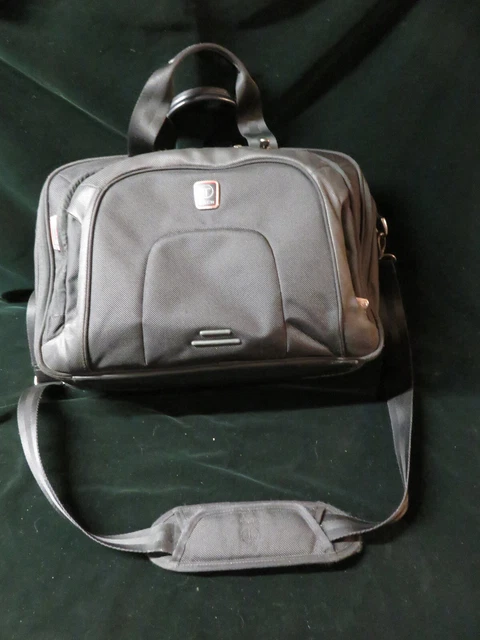 TUMI TECH Presidio Filbert 67555D Expanding Laptop Bag Black Ballistic Nylon EUC