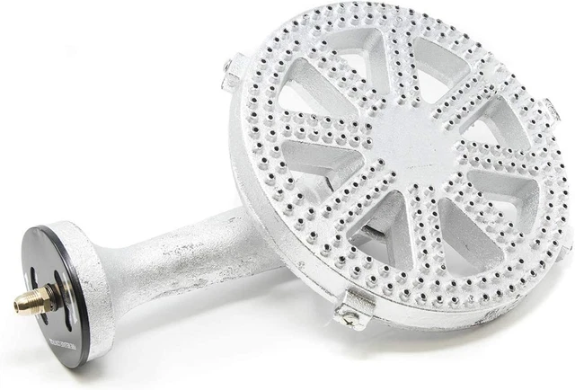 Gas One Banjo High Pressure 10 in Heavy Duty Burner Head Brass Fitting Orifice