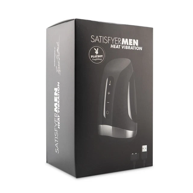 Vibratore da uomo a coppa riscaldato satisfyer men heat vibration