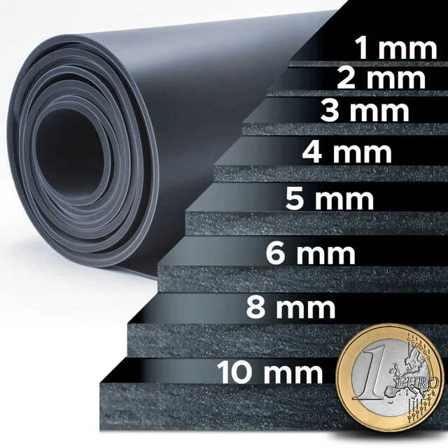 Massive Gummiplatte 50x50 Cm - Industrieller Gummiblock Schalldämmung