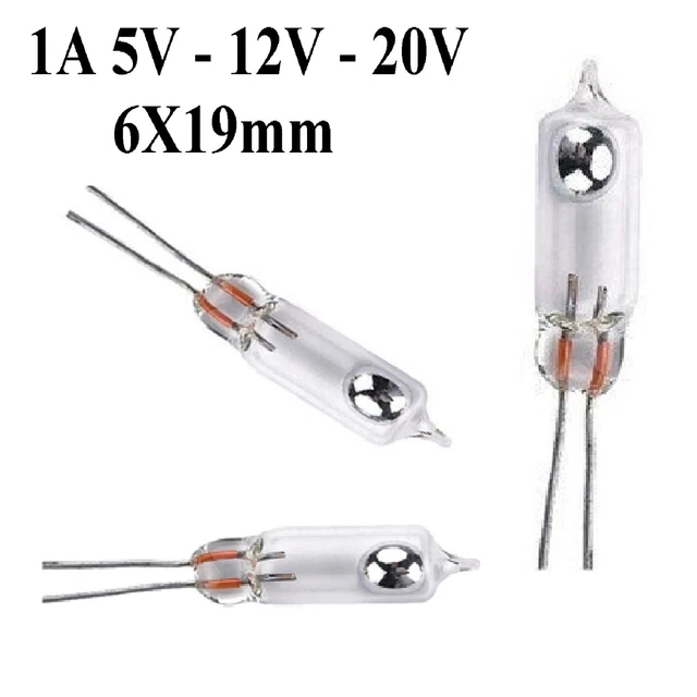 10 Pz. INTERRUTTORE SENSORE A INCLINAZIONE goccia di mercurio 6mm 1A 20V  12V 5V
