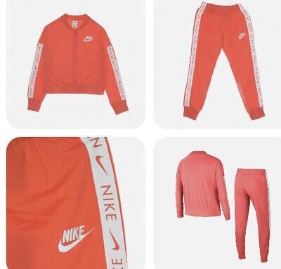 Nike Sportswear Tricot Tracksuit Pink FULL ZIP  Big Girls Youth  XL  CU8374-814