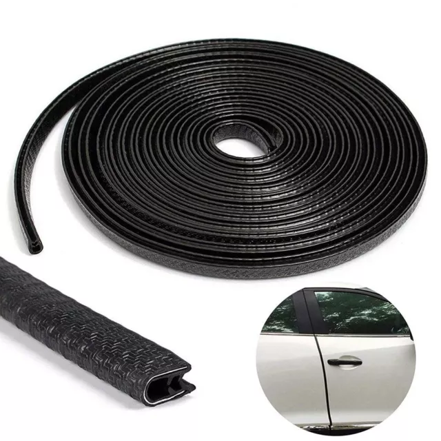 TRIXES Car Door Guard 5m Trim NEW Boot Edge Protector Strip Seal Rubber Black