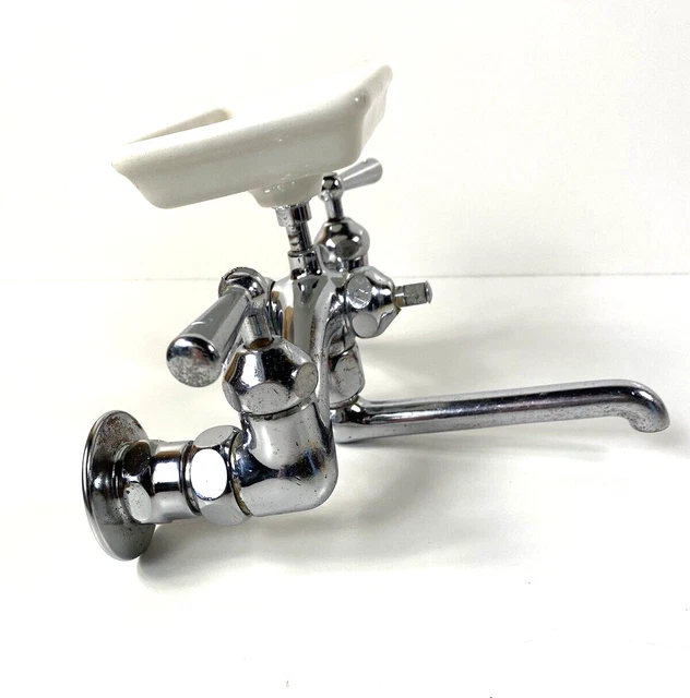 Antique Kitchen Sink Faucet Mixing Original CRANE Architectural U.S.A. Victorian