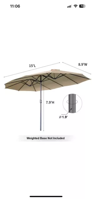 Extra Large garden Umbrella