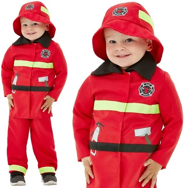 Niño Bombero Disfraz para Niños Bombero Smiffys Traje