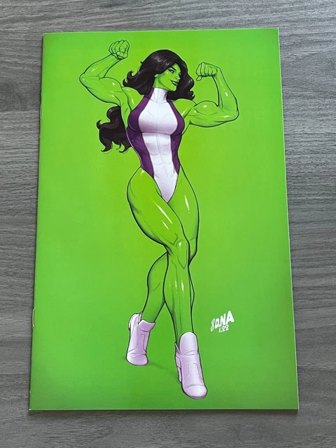 She-Hulk #2 Marvel BAM Box Exclusive Variant David Nakayama Green Color Bleed NM