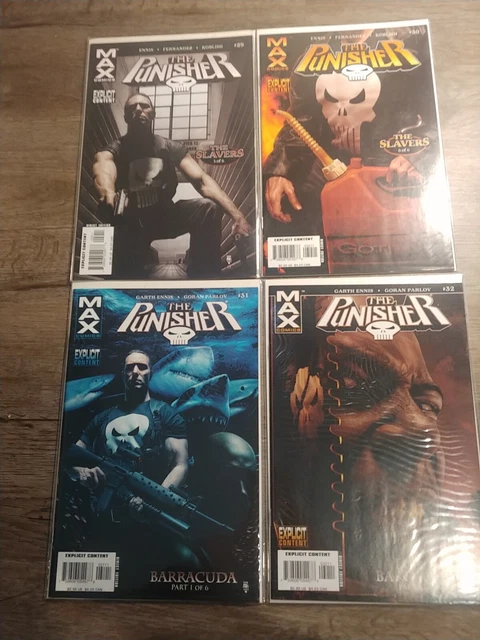 The Punisher Comic Book Lot MARVEL MAX Garth Ennis High Grade 1-36 complete MCU 8