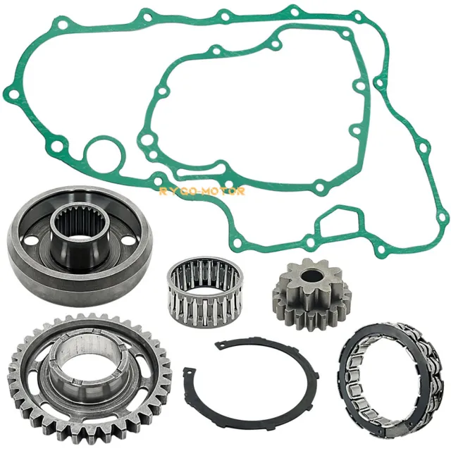 One Way Starter Clutch W/Gear Bearing Cover Gasket Kit for Honda TRX450ER TRX450