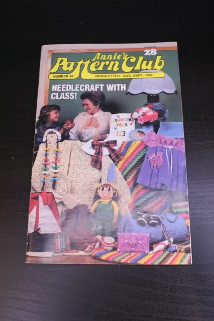 Annie's Pattern Club Newsletter Number 28 Aug/Sep 1984 Needlecraft Projects Cr27