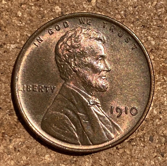 1910-P Brilliant Uncirculated BU Red US Lincoln Wheat 1C Cent Penny Set Break