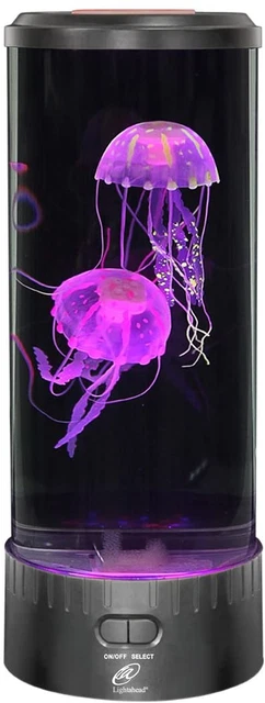 LED Jellyfish Lava Lamp round with 18 Leds & Vibrant Multi Color Changing Light
