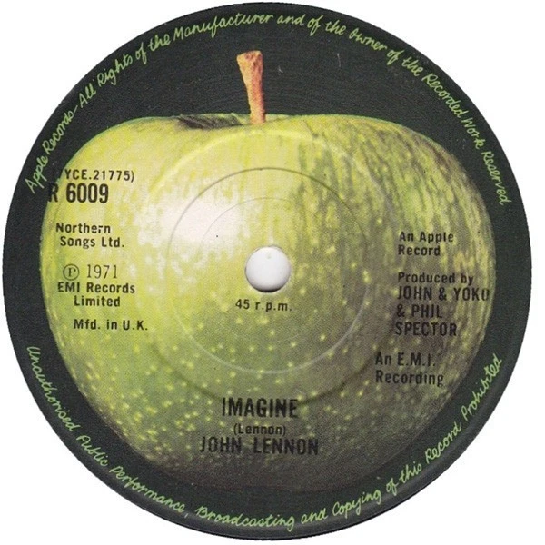 John LENNON★Imagine UK Apple オリジナル JOHN LENNON 