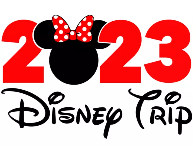 Disney Mickey Mouse or Minnie DISNEY TRIP 2023 Iron on Transfer