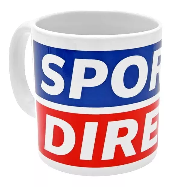 Sports Direct Giant Mug 20 Oz *IN BOX* White Logo *BRAND NEW* Tea Coffee MUG