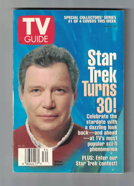 TV Guide (Aug 24-30, 1996) • Star Trek Turns 30! • DS9 • Voyager •