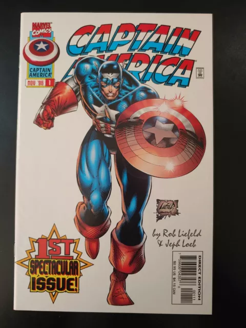⭐️ CAPTAIN AMERICA #1a (vol 2) (of 13) (1996 MARVEL Comics) FN Book