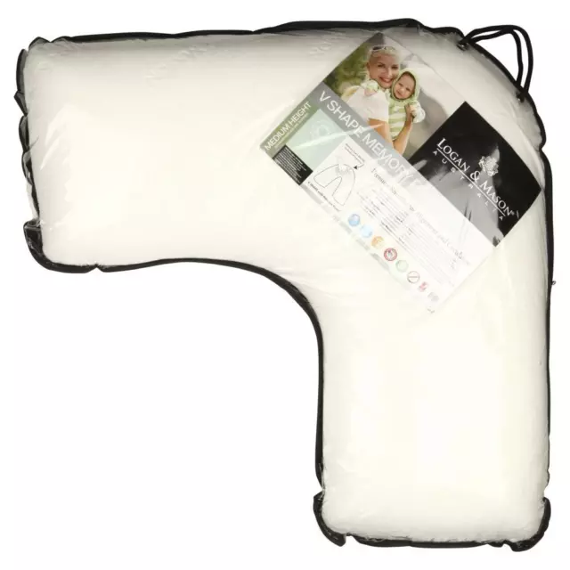 NEW Logan & Mason Australia V Shaped Memory Foam Pillow By Spotlight