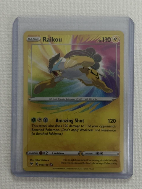 Pokémon TCG Raikou Vivid Voltage 050/185 Holo Amazing Rare