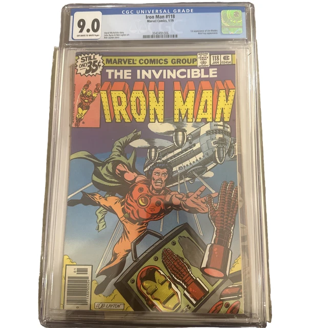 Iron Man #118 CGC 9.0 WP (1978) 1st Appearance Jim / James Rhodes (War Machine)
