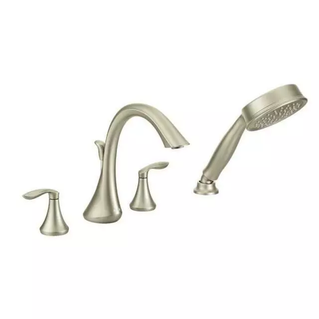 MOEN Eva 2-Handle Deck-Mount Roman Tub Faucet Trim Kit T944BN