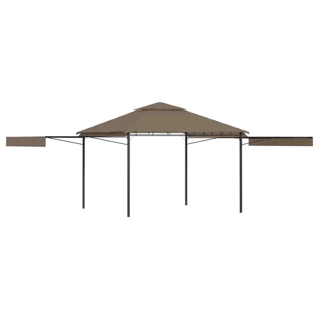 Pavillon mit Doppelt Erweiterten Dächern Gartenpavillon Pergola Gartenzelt DE