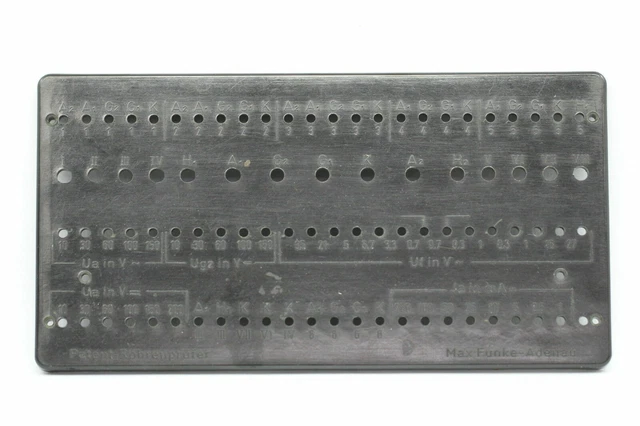 Piastra Di Collegamento Centrale Per Tube Tester Funke W19S. Rcb43