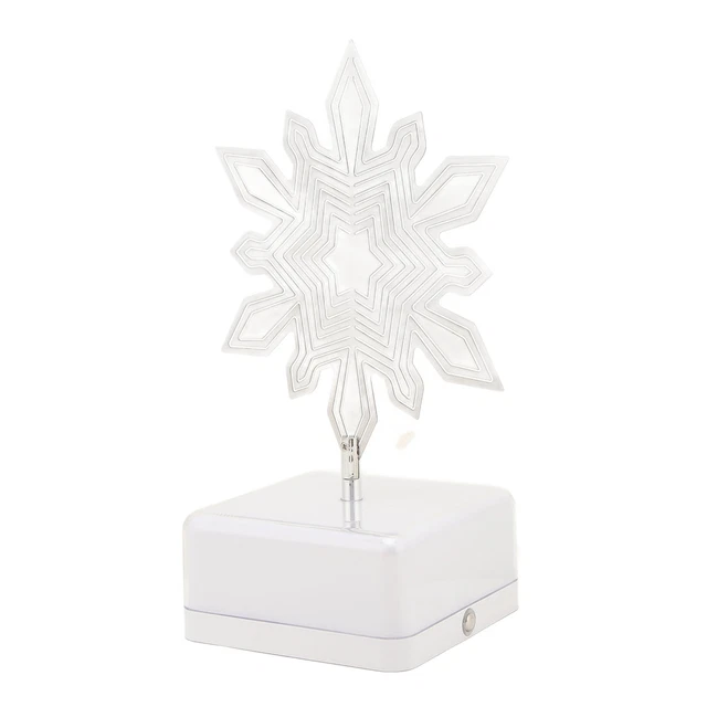 Christmas 3D Bedside Night Light RCRGB USB Type C 3D Table Lamp Snowflake