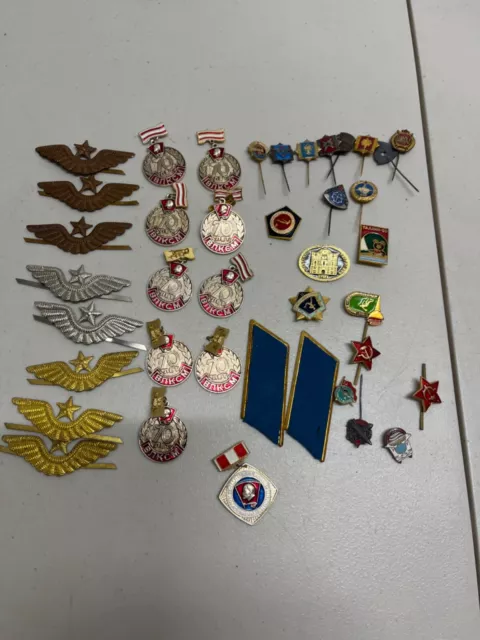 Lot of Vintage USSR Pins