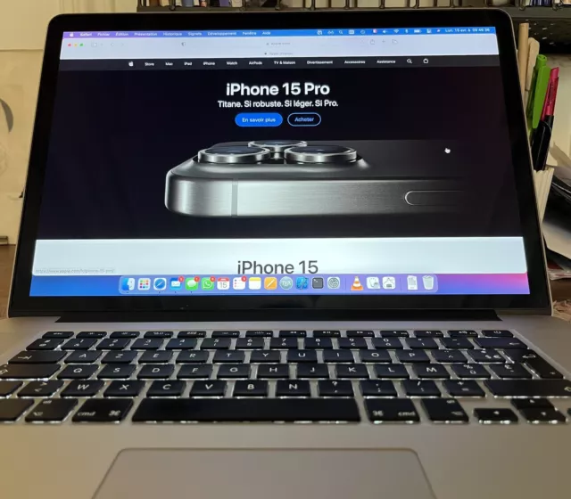 MacBook Pro (Retina, 15 pouces, mi-2014), Intel Core i7, 512 Go SSD, 16 Go RAM