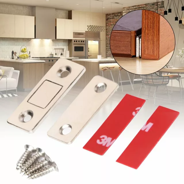 2-20Pcs Strong Magnetic Catch Latch Ultra Thin For Door Cabinet Cupboard Closer~ 3