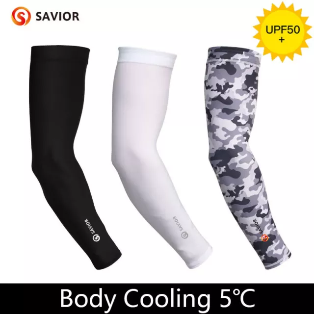 1 Pair Cooling Arm Sleeves Cover UV Sun Protection Sports Outdoor For Men Women