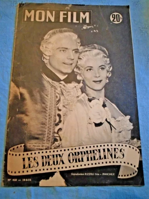 Revue ancienne cinéma MON  FILM 1955 Les deux orphelines