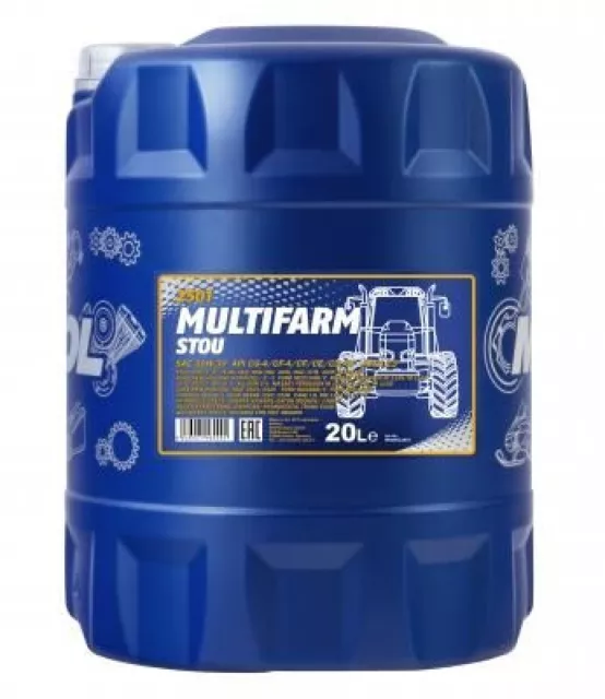 20L Mannol Motoröl Multifarm STOU 10W-30 API CG-4 CF-4 GL-4 Landmaschinen Öl 3