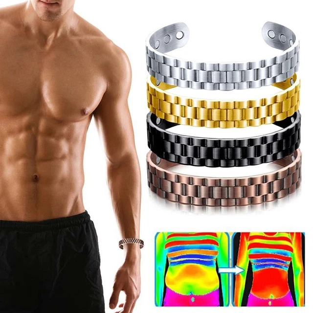 Hombre Pulsera Control Azúcar Pulsera Magnetoterapia Pulsera Alivio Diabetes