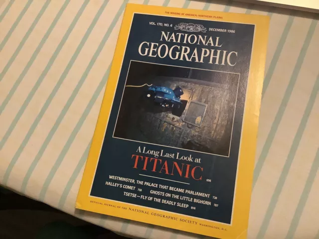 TITANIC National Geographic Magazine - Vol 170 No 6 - December 1986 - Titanic