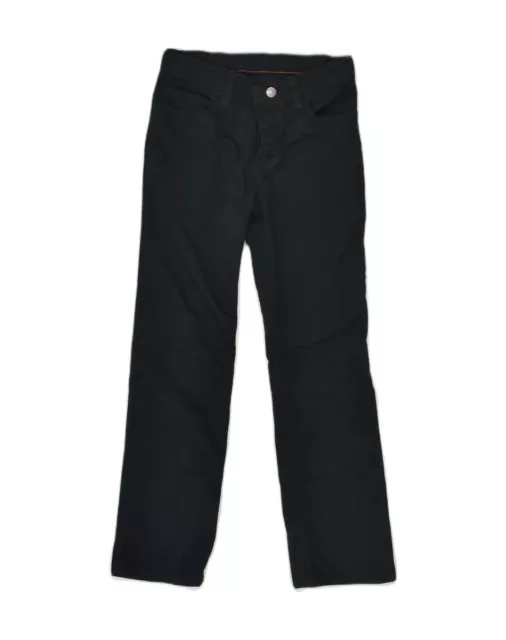 WRANGLER Boys Straight Casual Trousers 9-10 Years W24 L25 Black Cotton AP16