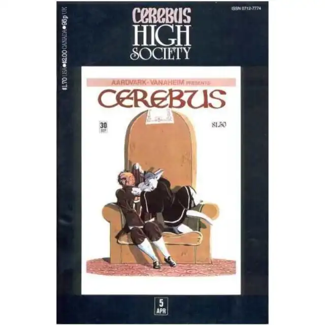 Cerebus: High Society #5 in Very Fine condition. Aardvark-Vanaheim comics [v@